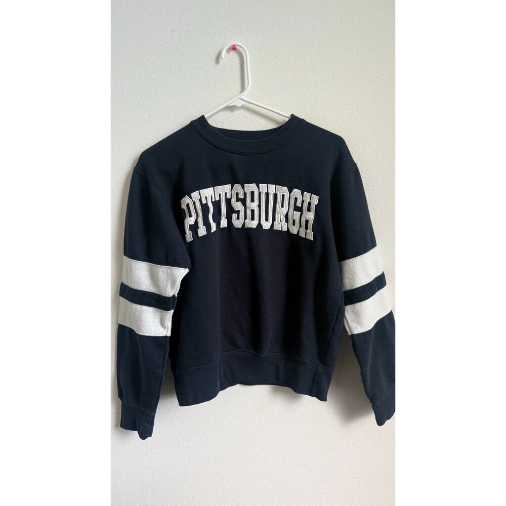 Pittsburgh Sweatshirt Women’s S Navy Varsity Collegiate Pullover